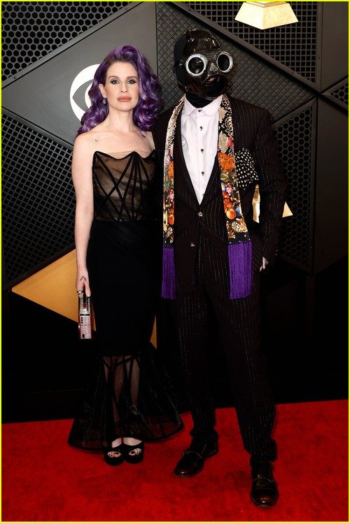 Kelly Osbourne and Slipknot’s Sid Wilson at the Grammys