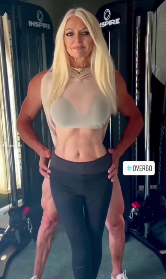 Despite having incredibly toned body, Renee only started working out at 57