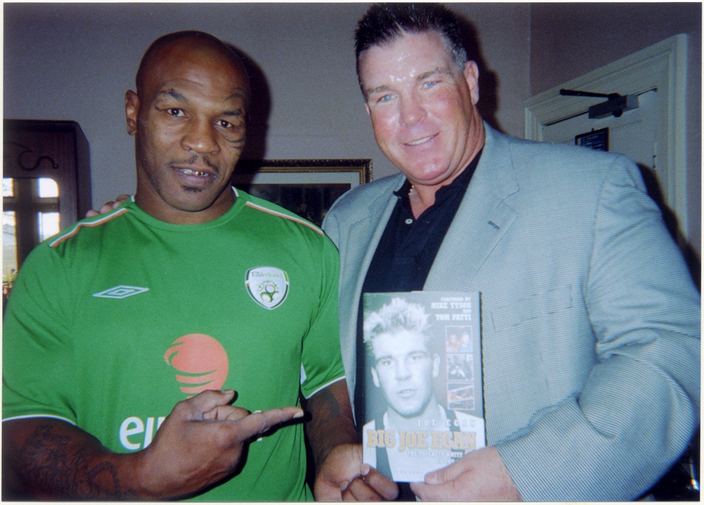 Mike Tyson with former sparring partner Joe Egan