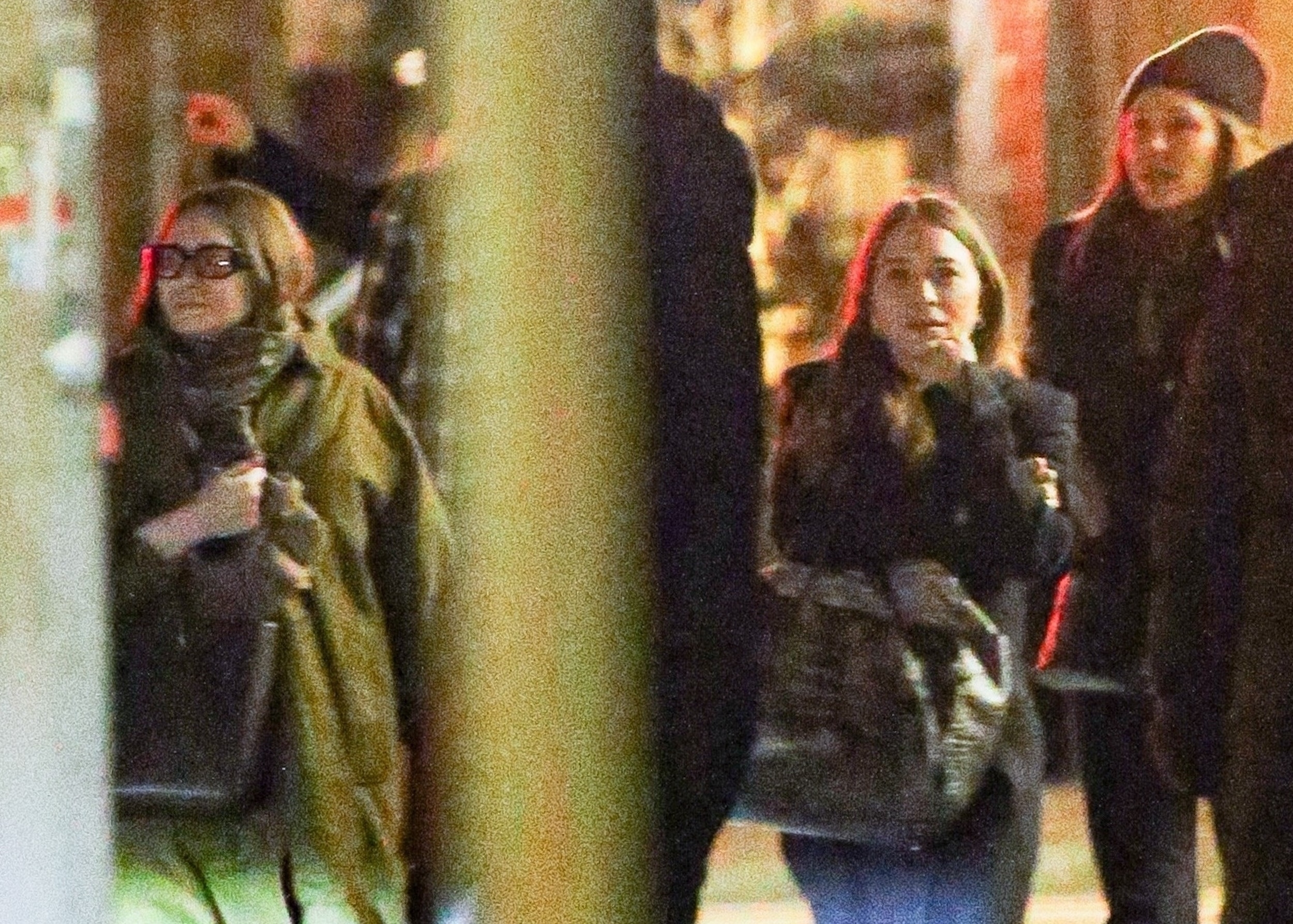The sisters were seen bundled in warm clothing while walking the streets of New York City for a night out