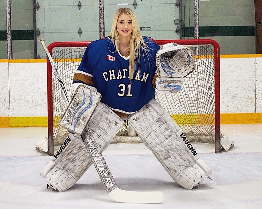 The 'world's sexiest ice hockey player' has amassed a large following across her social media channels