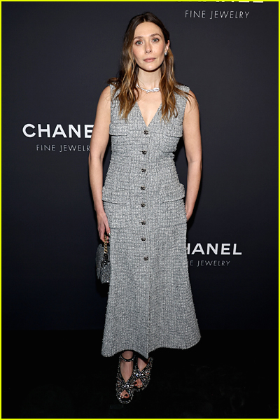 Elizabeth Olsen at the Chanel 5th avenue boutique opening
