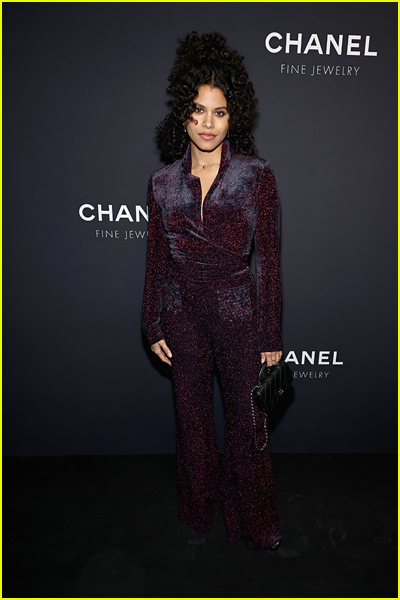 Zazie Beetz at the Chanel 5th avenue boutique opening