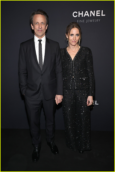 Seth Meyers and Alexi at the Chanel 5th avenue boutique opening