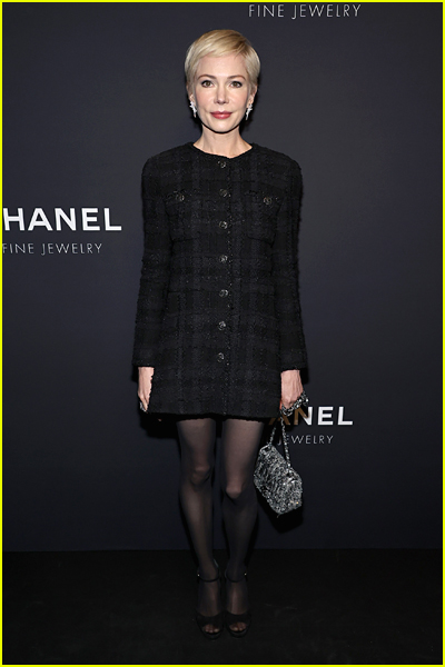 Michelle Williams at the Chanel 5th avenue boutique opening