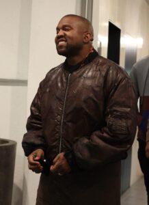 Kanye seen leaving e.baldi restaurant all smiles after dining with friends