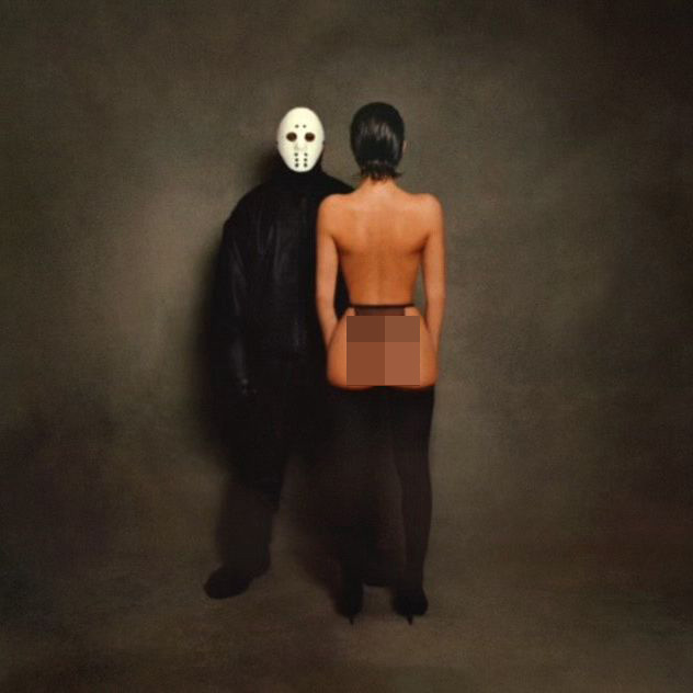 Kanye West posed with wife Bianca Censori for VULTURES 1 album cover