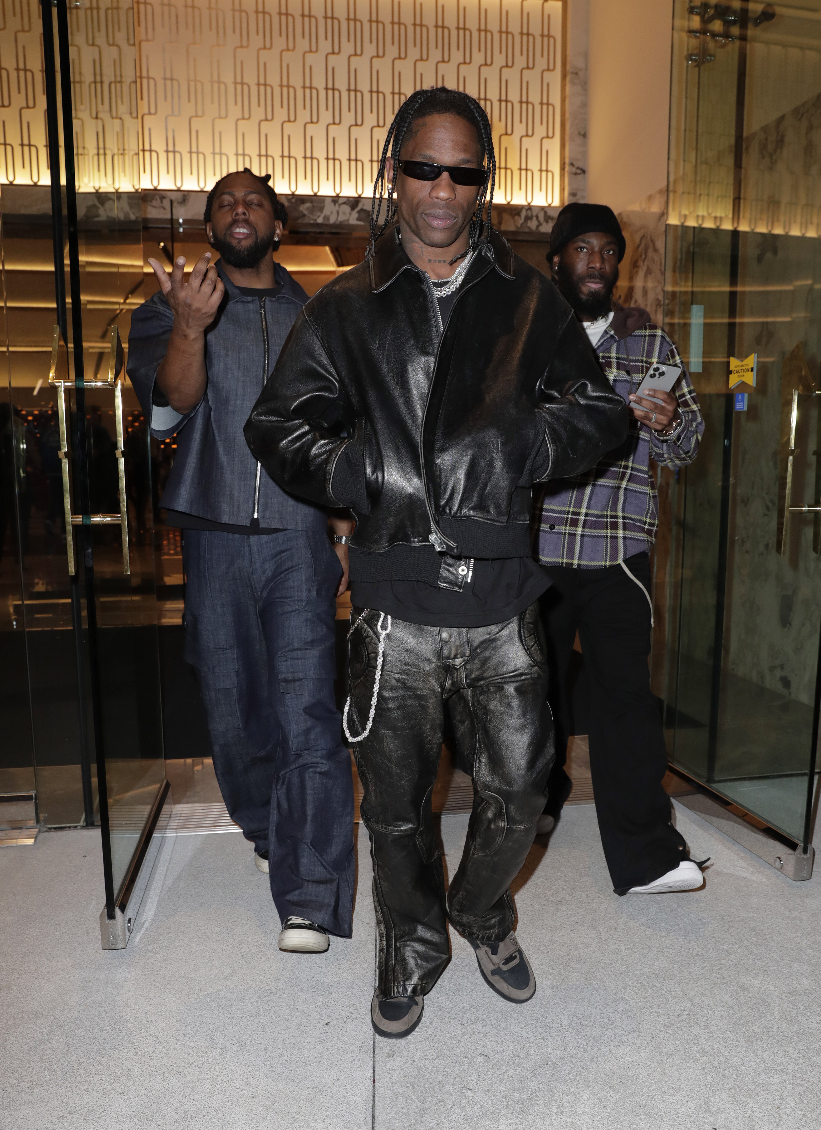 He was then seen leaving the Fontainebleau Las Vegas Hotel after Jay Z's party