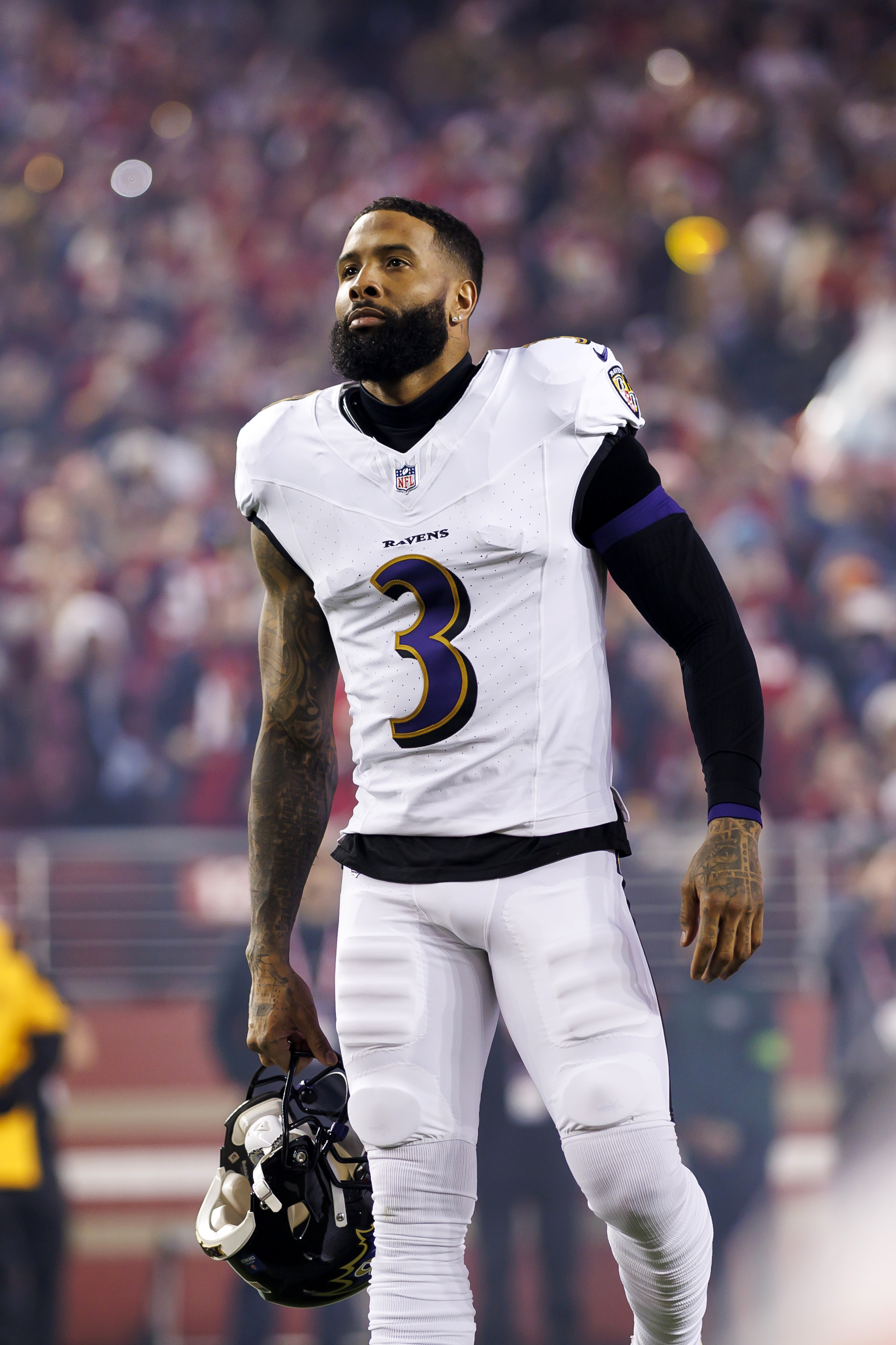 Odell is the wide receiver for the Baltimore Ravens