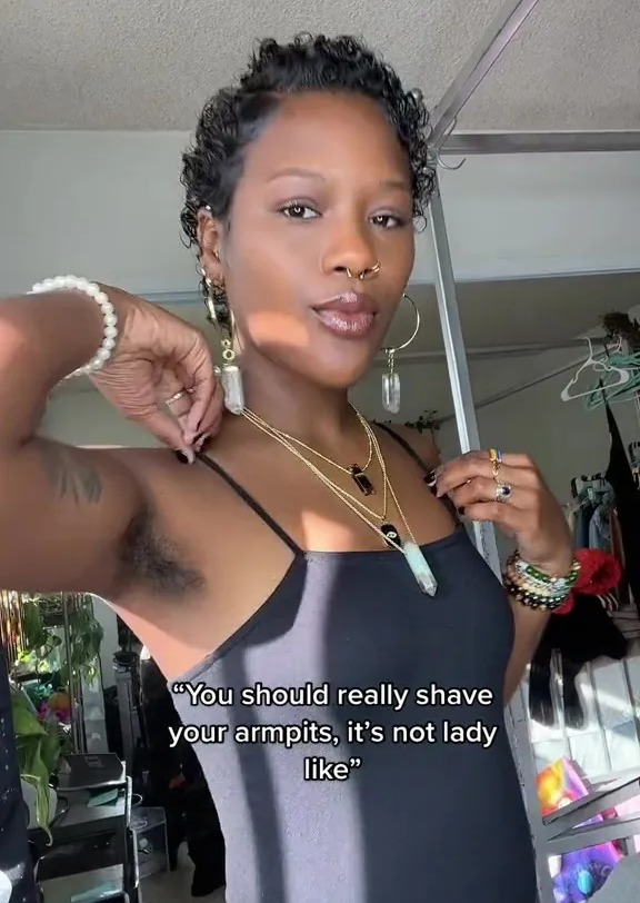 Bria Alexandria Williams claimed that mean trolls tell her to shave and say her body hair 'isn't ladylike', but she explained that she's learnt not to listen to the haters