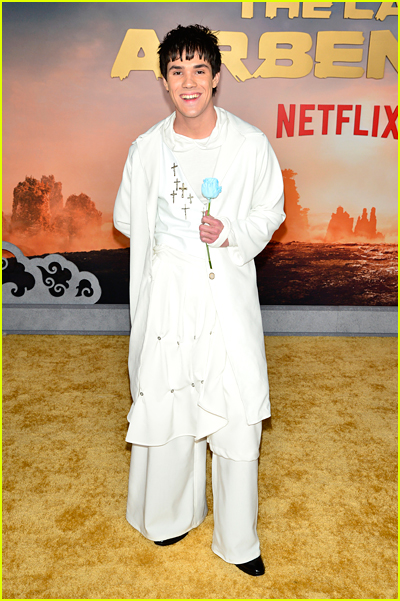 Ian Ousley on the Avatar The Last Airbender premiere gold carpet