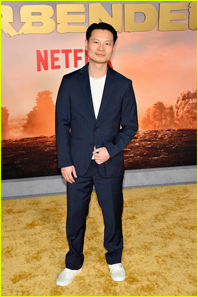 Jeff Yung on the Avatar The Last Airbender premiere gold carpet