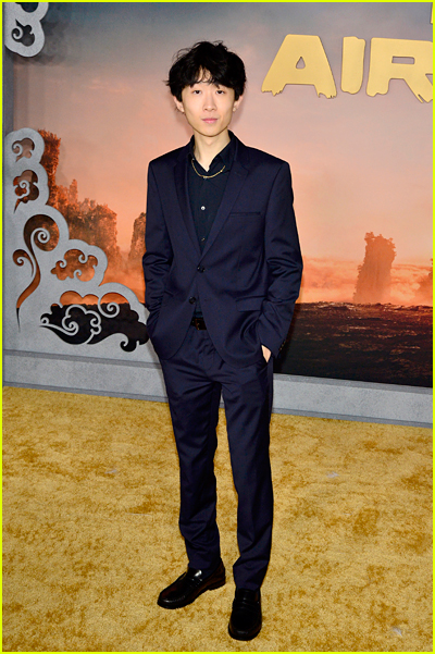 Nathaniel Kong on the Avatar The Last Airbender premiere gold carpet