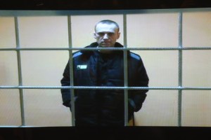 Alexei Navalny in Moscow's City Court on May 24, 2022