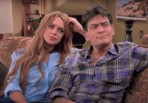 Lindsay Lohan and Charlie Sheen on Anger Management