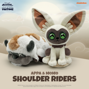 Avatar the last airbender new Youtooz line, Appa and Momo shoulder riders plushes
