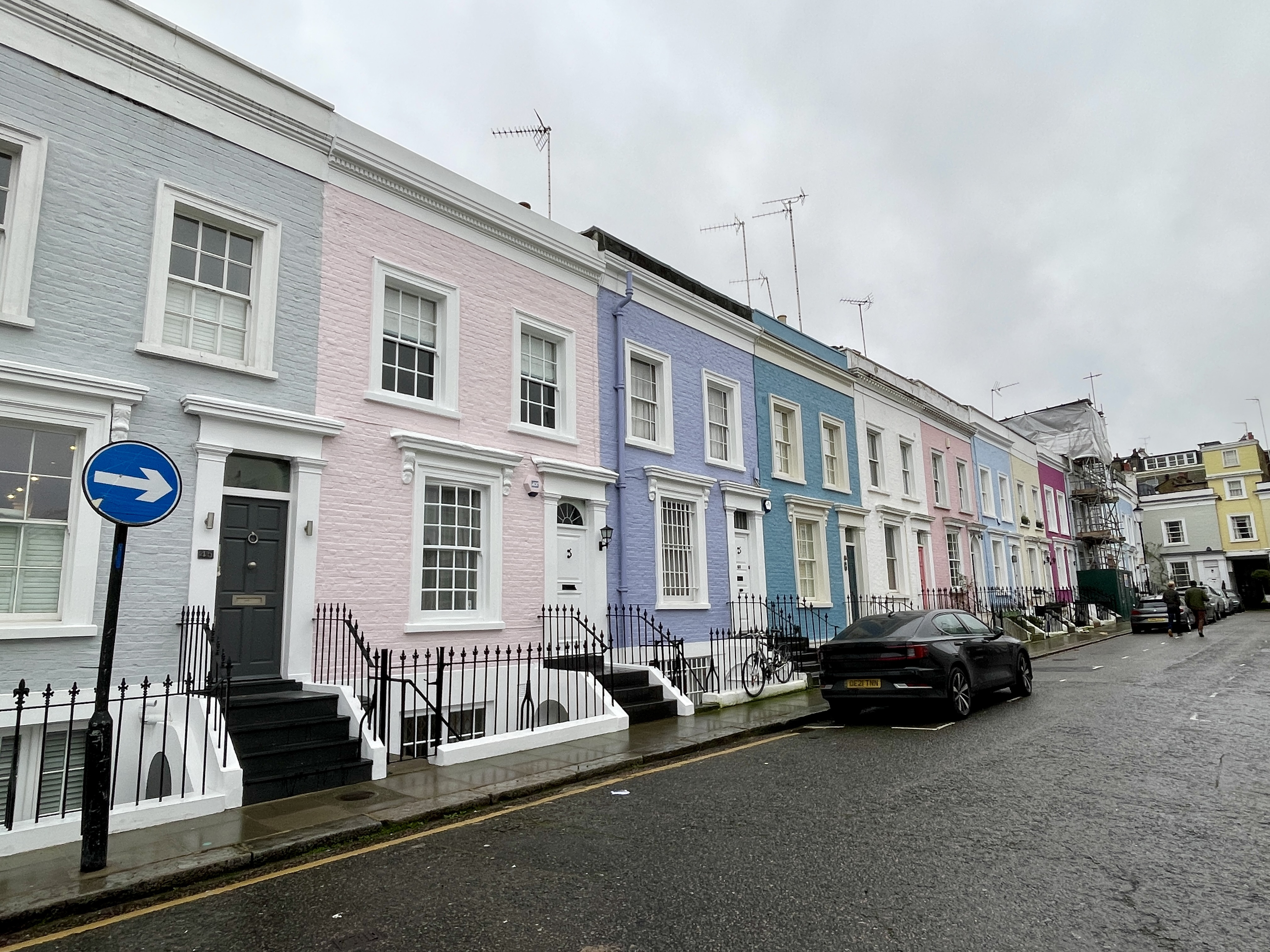 The Hillgate Village Residents Association says the pastel colours make the homes 'one of the most photogenic streets in London'