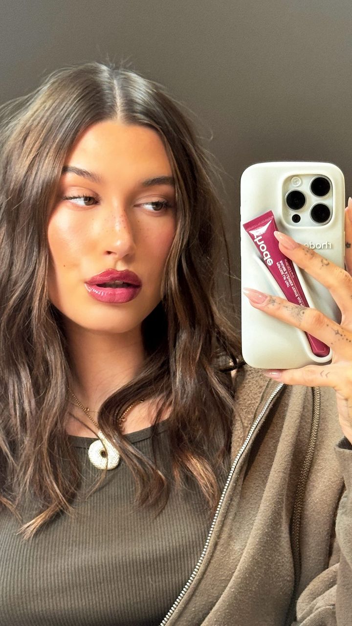 Hailey's lip case is an iPhone case that has a placeholder for lip gloss etched on the back