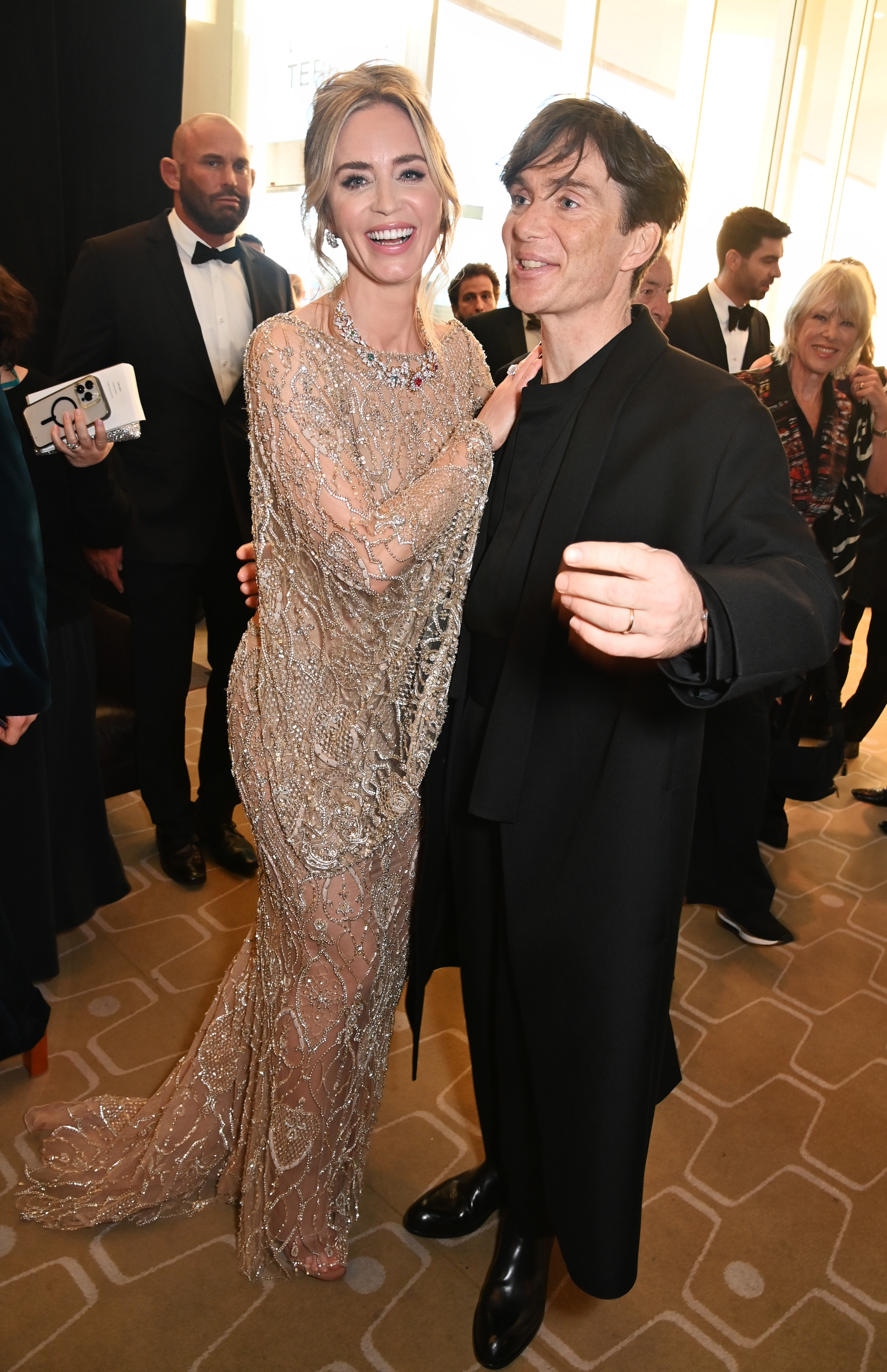 Cillian Murphy with co-star Emily Blunt at the awards
