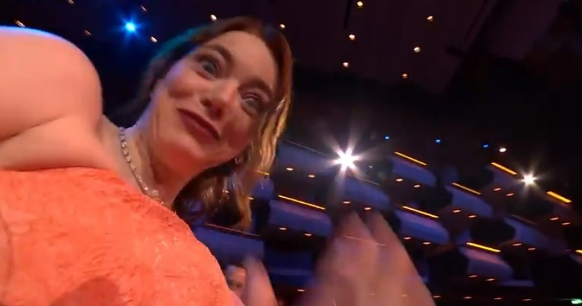 Emma was caught up in an awkward Bafta blunder as she picked up the gong