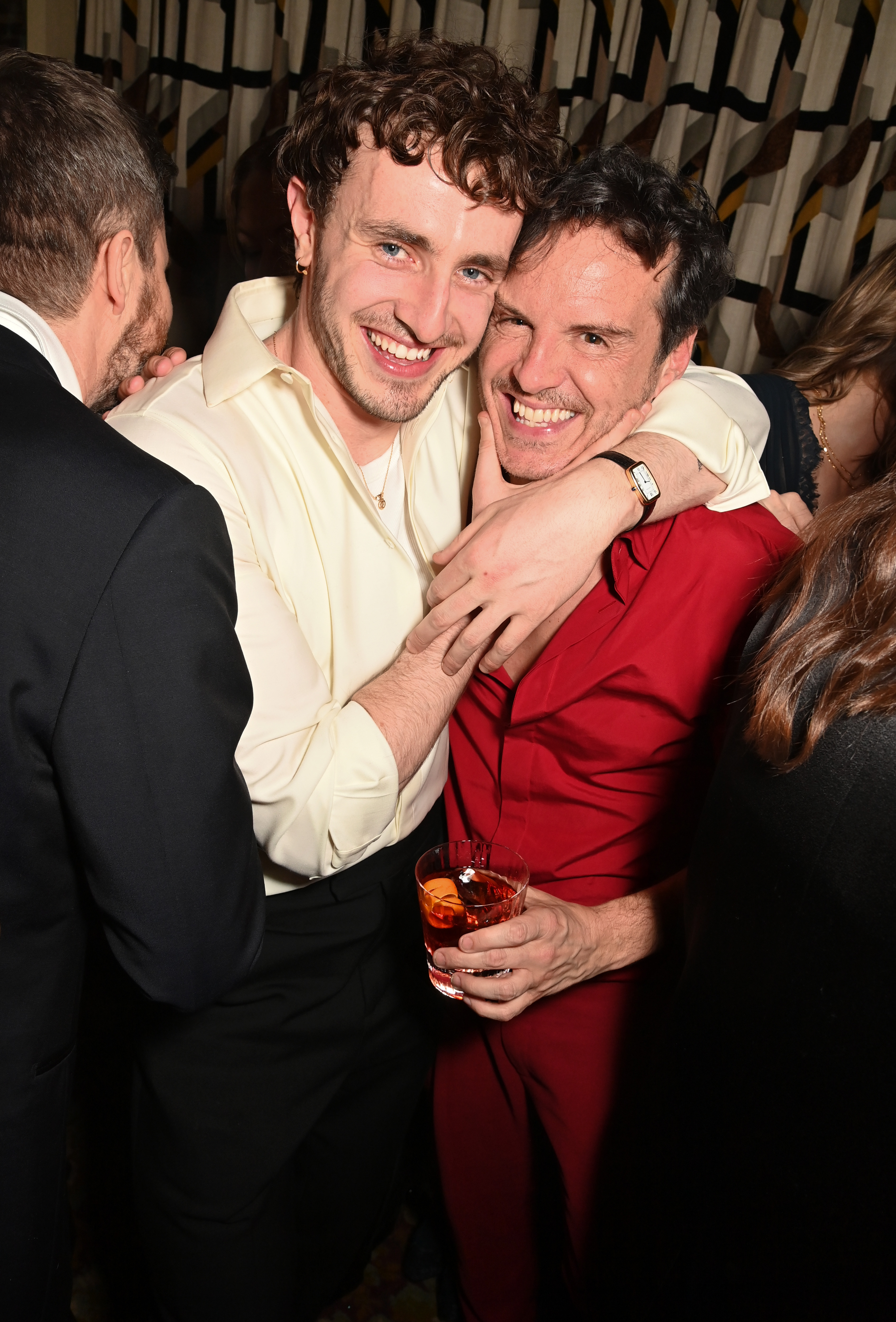 At Netflix’s bash, Paul was seen hanging out with Andrew Scott, his co-star in film All of us Strangers