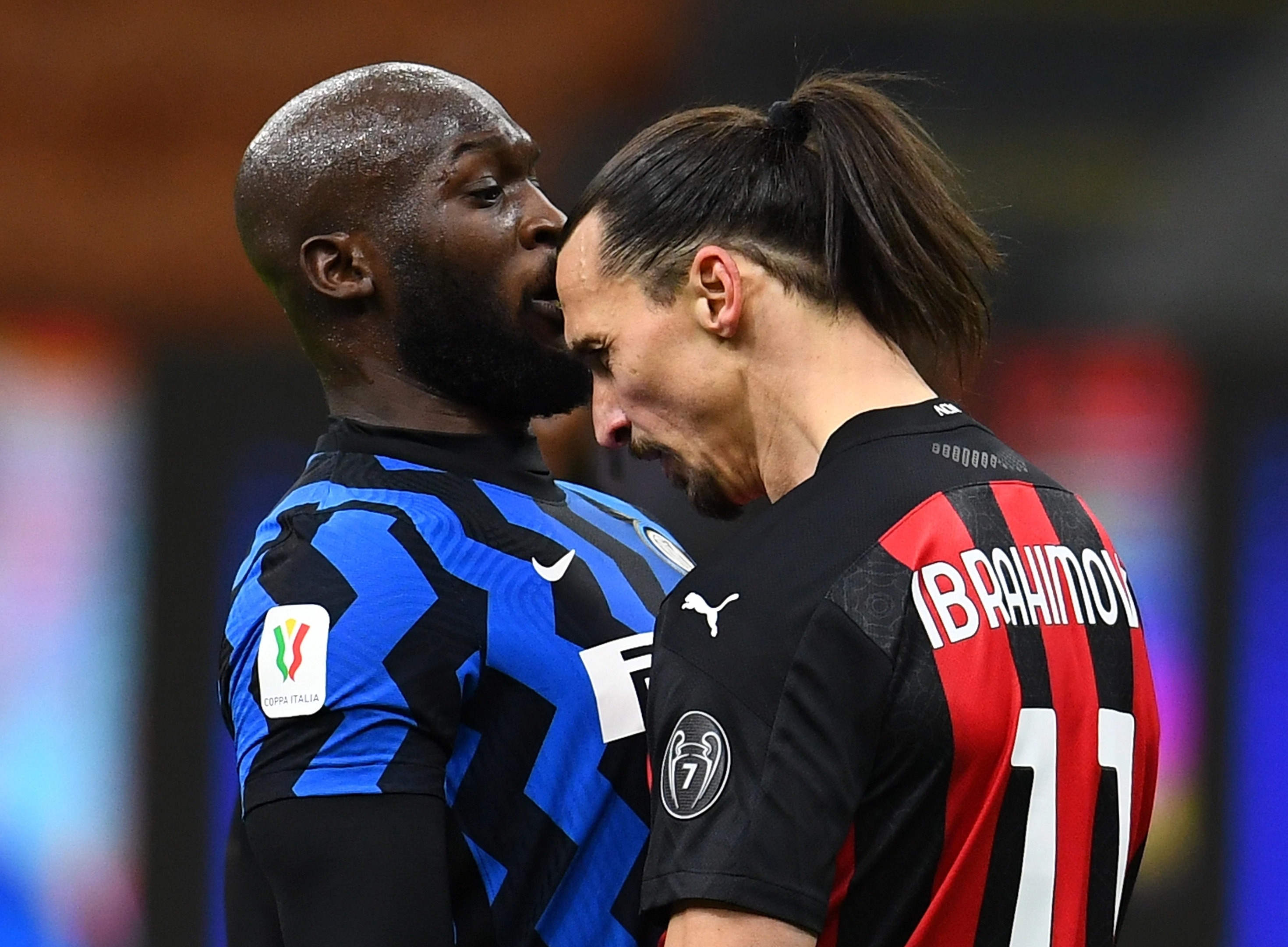 Romelu Lukaku, here clashing with Ibrahimovic, is another tipped for boxing potential