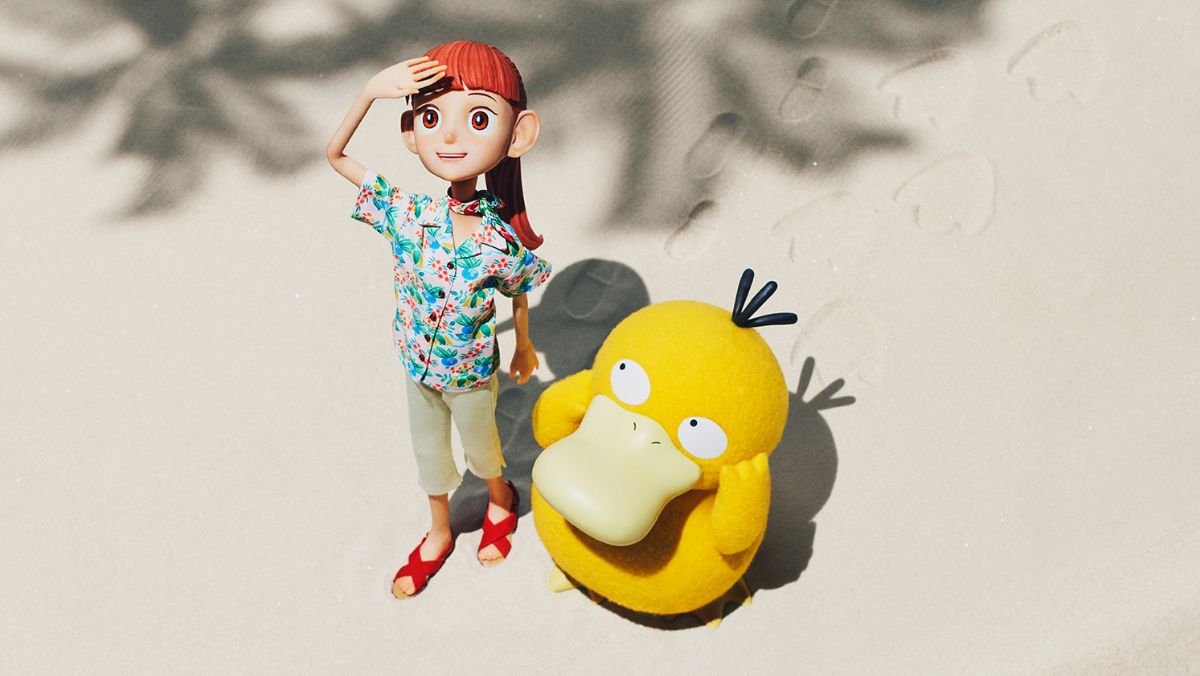 Pokemon Concierge featuring Haru and Psyduck. New Pokémon stop motion series coming to Netflix