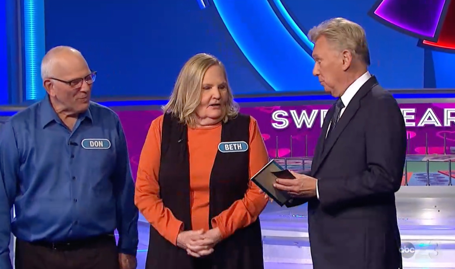 Pat Sajak swept in with a cruel wordplay joke: 'You missed the point there, as it turned out'