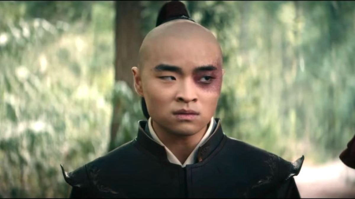 Avatar the Last Airbender Live-Action Dallas Liu as Zuko and his scar