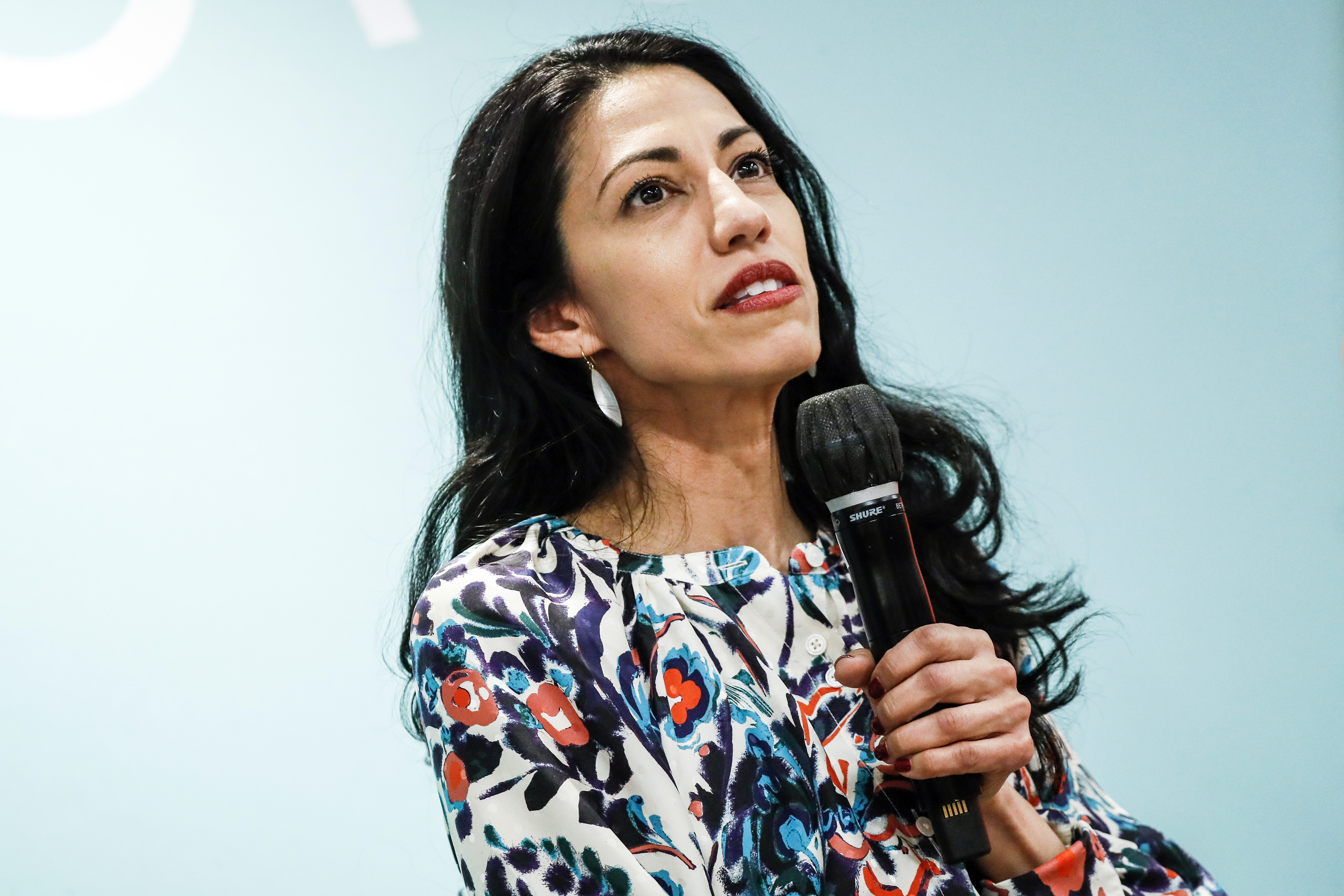 Huma Abedin speaks during a panel discussion at the Vital Voices Global Headquarters for Women’s Leadership grand opening festival on May 05, 2022, in Washington, DC