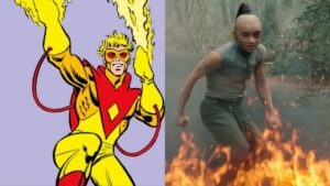Dallas Liu firebending as live-action Avatar Zuko and Marvel Comics Pyro. Dallas Liu would love to become the MCU's Pyro
