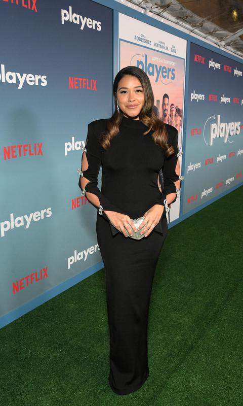 Gina Rodriguez stuns at the L.A. Premiere of Players | Netflix