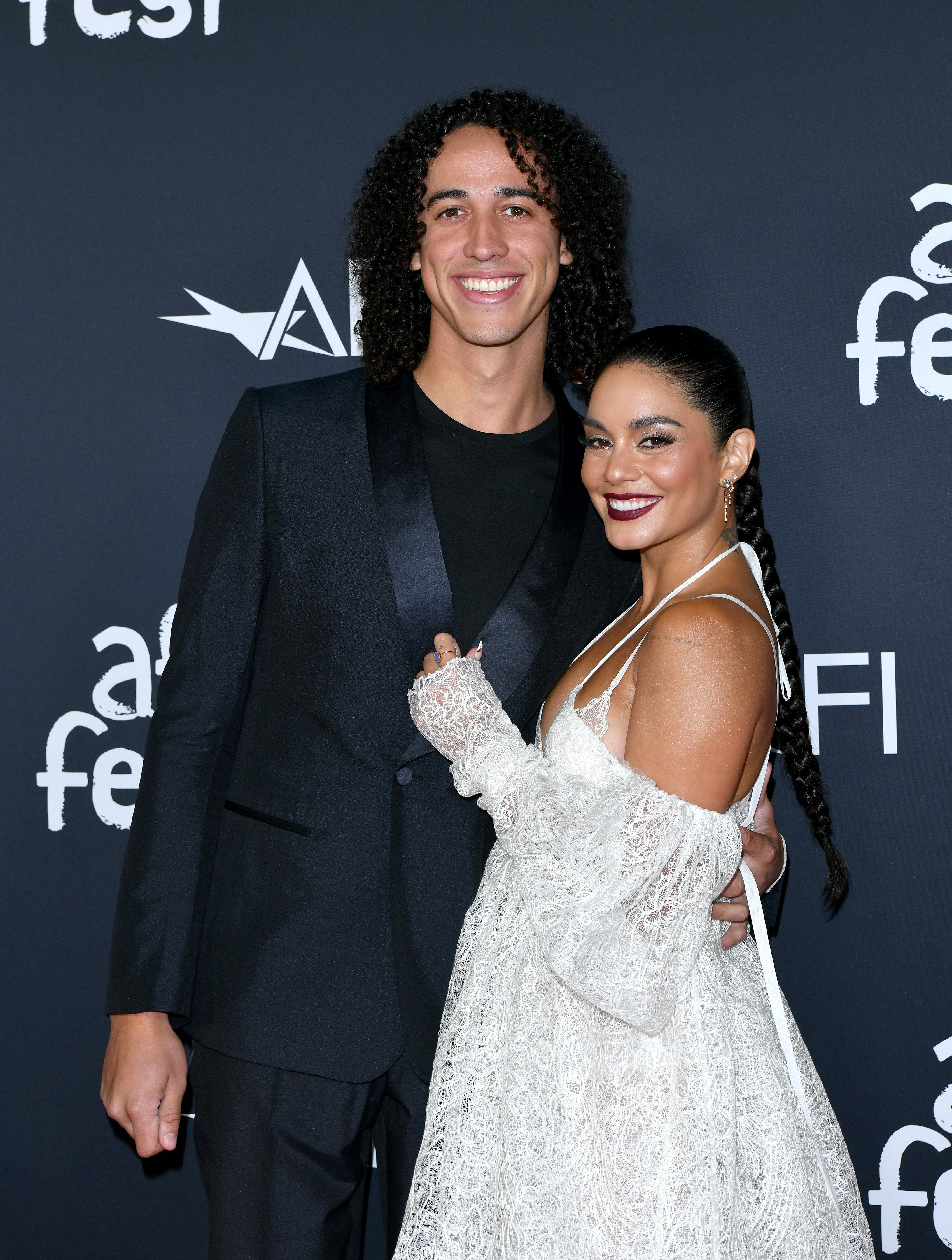Vanessa pictured with her husband Cole Tucker at an event in November 2021