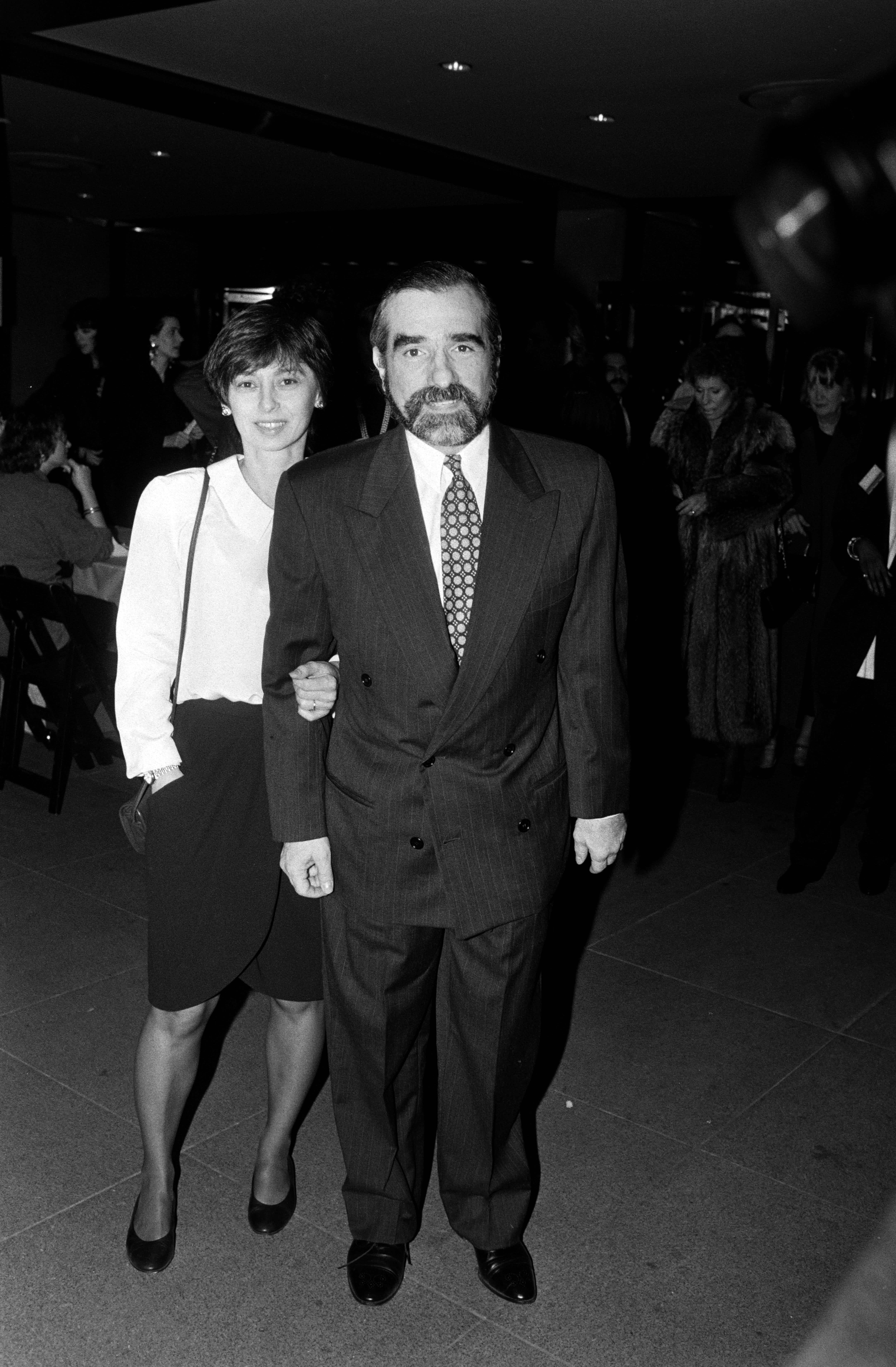 Barbara De Fina and Martin Scorsese attended an event at the Museum of Modern Art in New York City on February 27, 1989