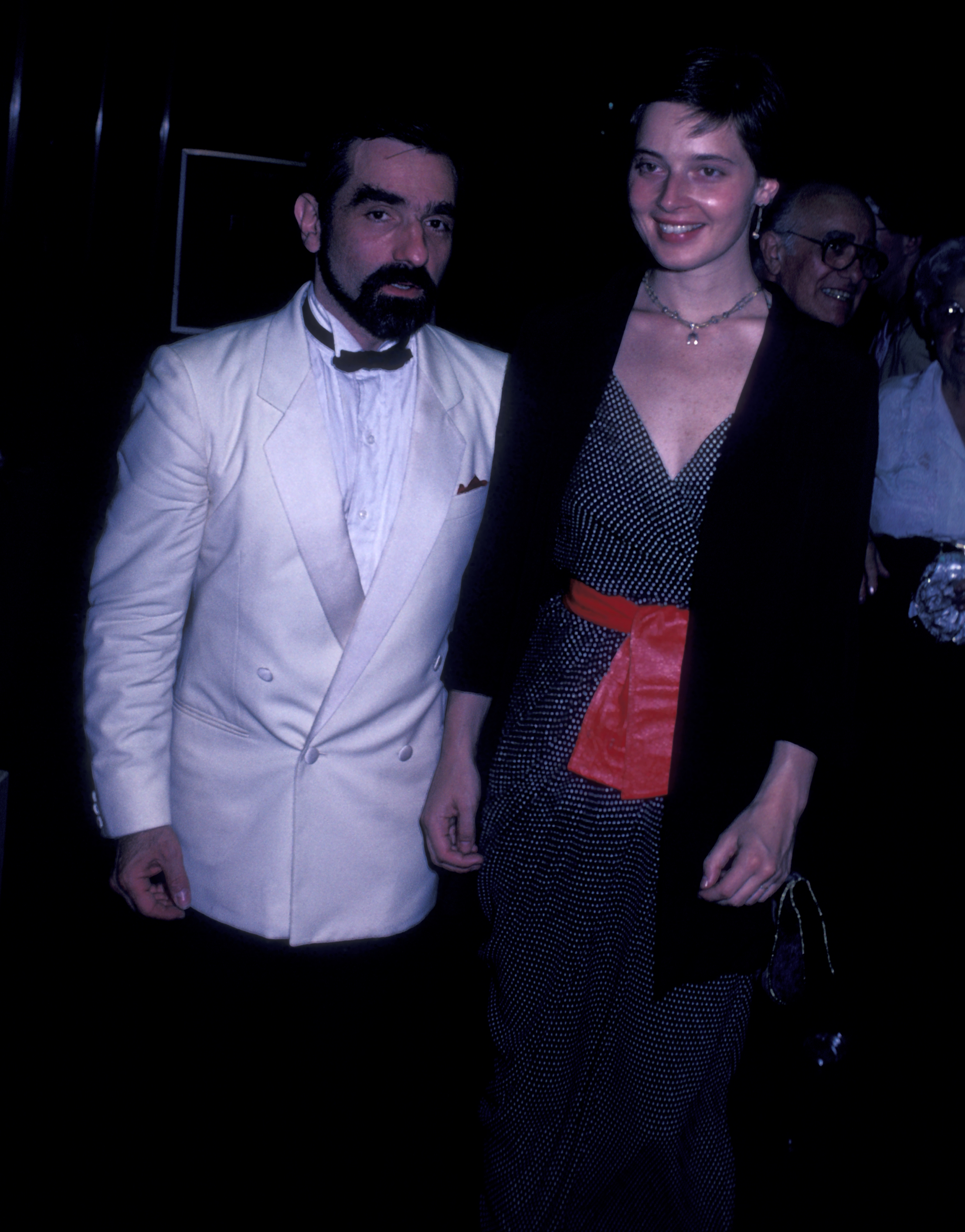 Martin Scorcese and actress Isabella Rossellini attend the New York, New York Dinner Dance Honoring Halston on August 10, 1981, at the Olympic Towers in New York City