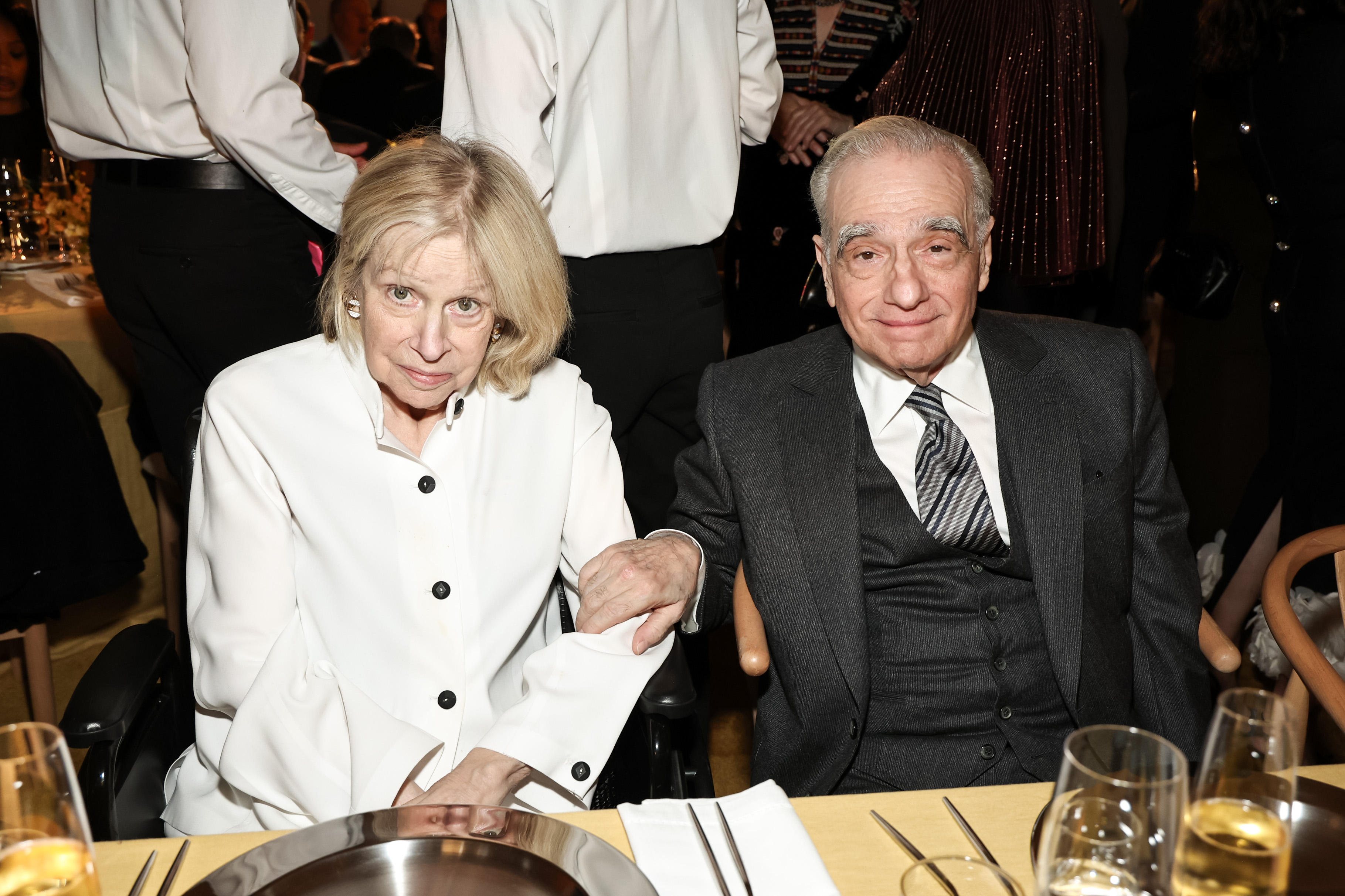 Helen Morris and Martin Scorsese attend the WSJ Magazine 2023 Innovator Awards on November 01, 2023, in New York City