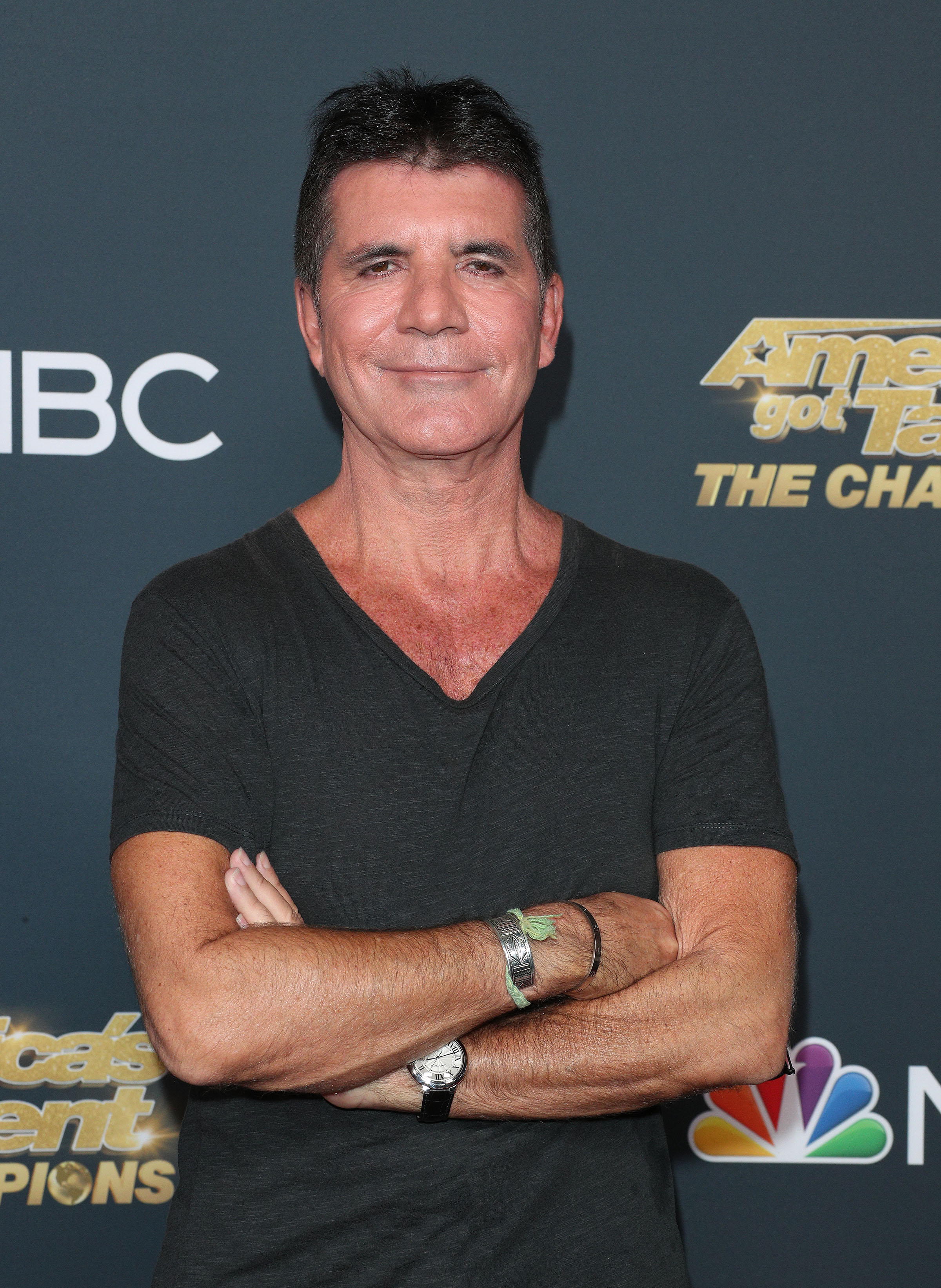 Simon showcased his weight loss at the America's Got Talent Champions launch