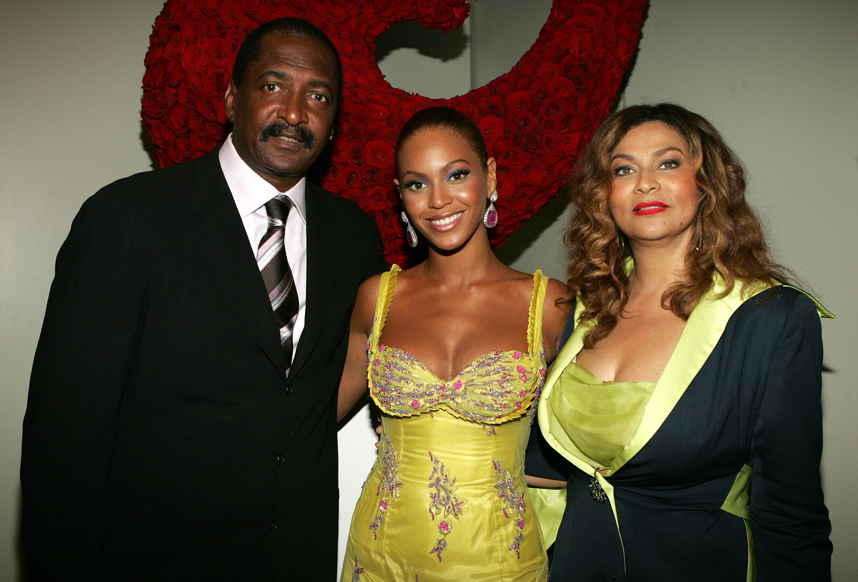 Beyonce with parents Matthew and Tina