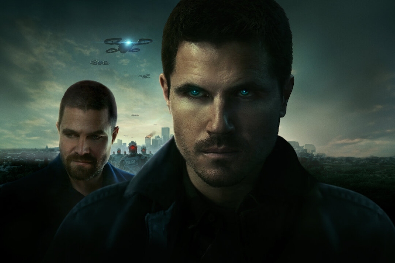 Robbie Amell and Stephen Amell in 'Code 8: Part II'