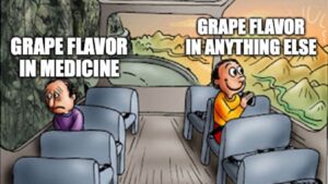 meme about grape flavors