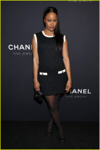 Taylour Paige at the Chanel 5th avenue boutique opening