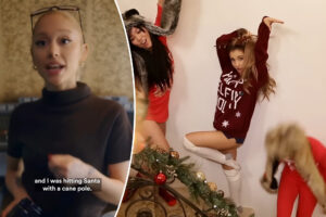 Ariana Grande's 'weird Christmas lingerie' forced the label to cancel her original 'Santa Tell Me' music video