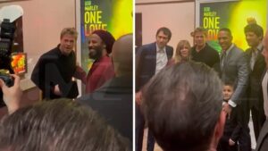 Brad Pitt Attends Bob Marley 'One Love' Movie Premiere in Los Angeles
