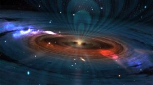 black hole in deep space