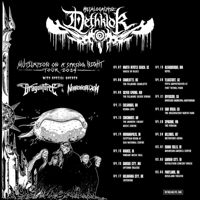 DETHKLOK Announces Spring 2024 Tour With DRAGONFORCE And NEKROGOBLIKON