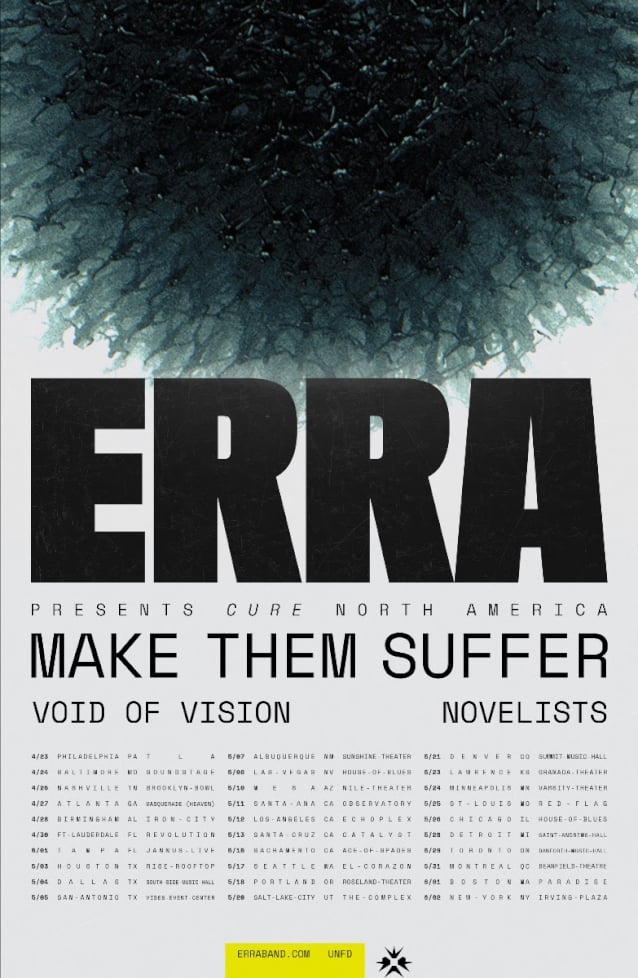ERRA Announces Spring 2024 North American Tour Cirrkus News