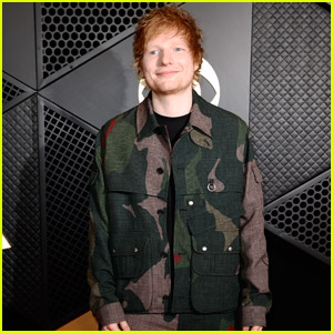 Ed Sheeran Goes Cool in Camouflage for Grammys 2024