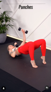 Fitness Model Roxanne Russell in Two-Piece Workout Gear Shares Power Pilates Workout