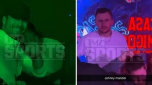 Glen Powell and Johnny Manziel Party Together In Scottsdale