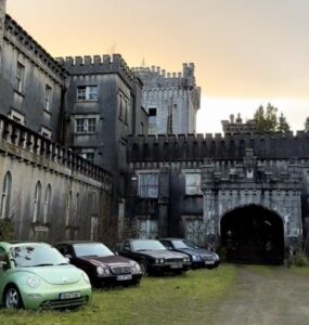 The content creator visited the abandoned Glenart Castle in Arklow